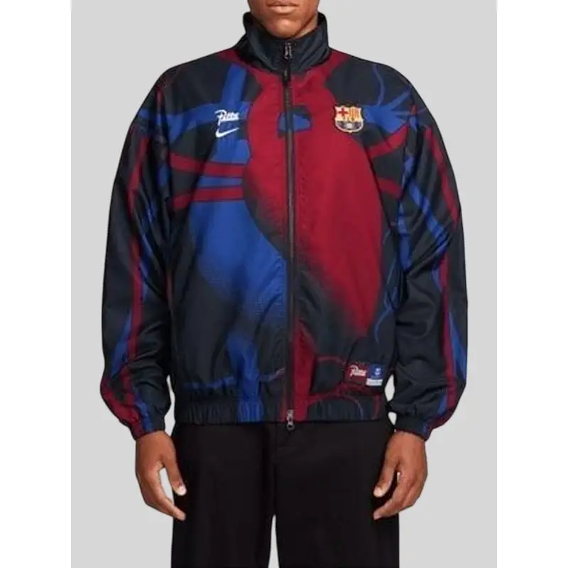 Patta x Barcelona FC Culers del Món Black Track Jacket Patta x Barcelona FC Culers del Món Zip-up Black Track Jacket