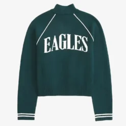 Philadelphia Eagles Mockneck Green Cardigan