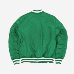 Philadelphia Eagles New Era x Alpha Industries Bomber Jacket Green