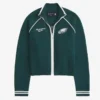 Philadelphia Eagles Zipper Green Cardigan