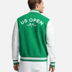 Ralph Lauren x US Open Embroidered Baseball Jacket Green