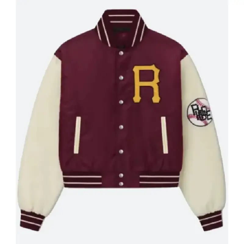 Rhude Batting Cage Jacket Maroon Rhude Batting Cage Maroon Jacket