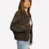 Garage Twill Bomber Brown Jacket