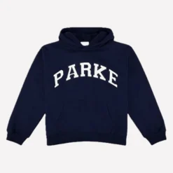 Parke Varsity Navy Hoodie Sweatshirt