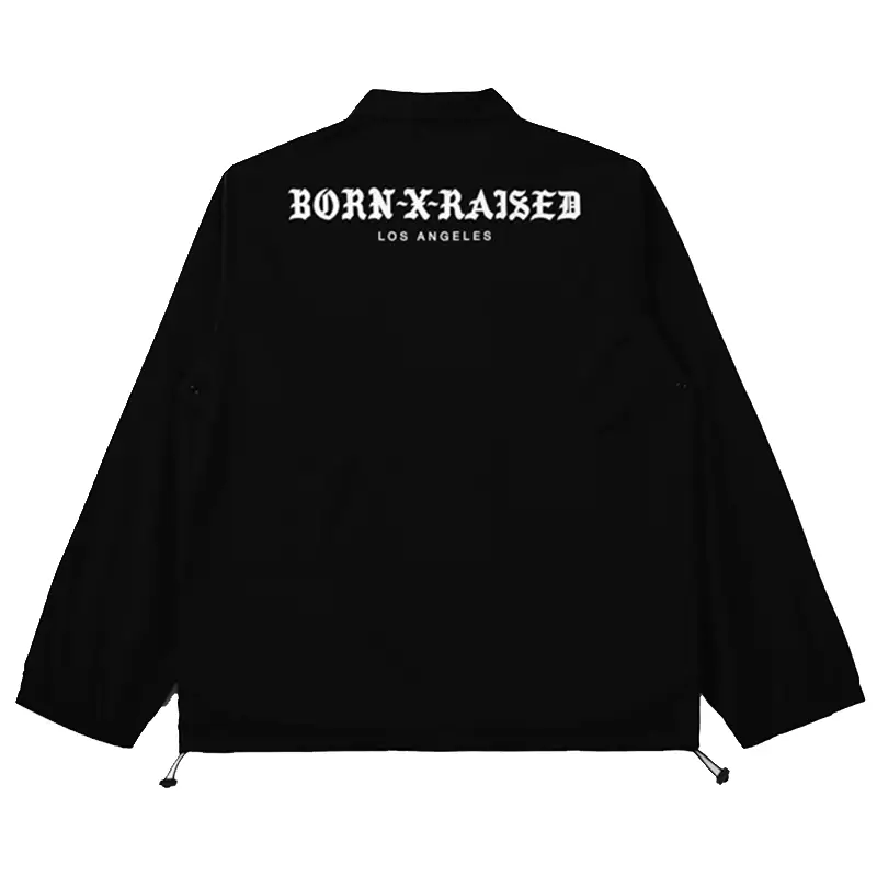 BXR Standard LA Coach Jacket BXR Standard LA Coach Mens Jacket Black