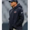 Chicago Bears 2025 Coach Ben Johnson Jacket Navy