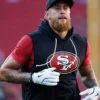 George kittle San Francisco 49ers Sleeveless Hoodie Black