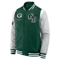 Green Bay Packers Elements Elite Full-Snap Varsity Jacket