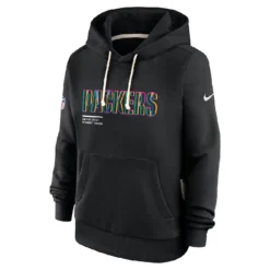 Green Bay Packers Nike Black NFL Crucial Catch Sideline Standard Issue Dri-FIT Hoodie