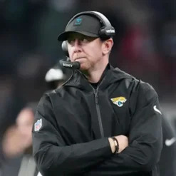 Jacksonville Jaguars 2025 Coach Liam Coen Black Hooded Jacket