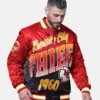 Men's Kansas City Chiefs Starter Red Pass Rush Varsity Full-Snap Jacket