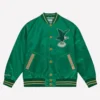 Kelly Green Philadelphia Eagles 1938 Satin Jacket