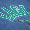 Kelly Green Philadelphia Eagles Varsity Blue Denim Jacket