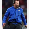 Los Angeles Rams 2025 Coach Sean McVay Blue Rain Jacket