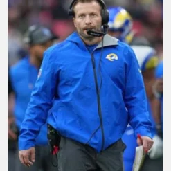 LA Rams 2025 Coach Sean McVay Blue Jacket for Sale
