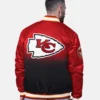 Kansas City Chiefs Starter Red Pass Rush Varsity Jacket