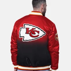 Kansas City Chiefs Starter Red Pass Rush Varsity Jacket