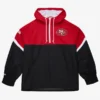 Mitchell & Ness Scarlet San Francisco 49ers Tie Breaker Anorak Windbreaker Jacket