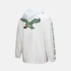 Mitchell & Ness White Philadelphia Eagles Coaches Hoodie Jacket