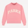 Parke Breast Cancer Mock Neck Sweatshirt