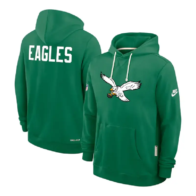 Philadelphia Eagles Nike Kelly Green Sideline Hoodie