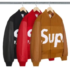 Supreme Big Logo Chenille Varsity Jacket Unisex
