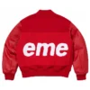 Supreme Big Logo Chenille Red Varsity Jacket