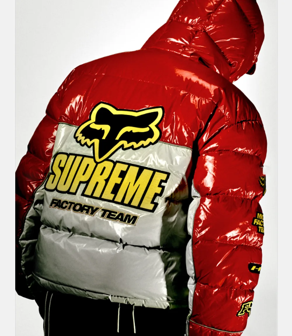 Supreme x Fox Racing Fall 2025 Puffer Jacket Red Supreme x Fox Racing Fall 2025 Red Jacket