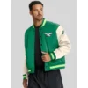 Philadelphia Eagles Nike Kelly Green/Cream Rewind Legacy Bomber Jacket