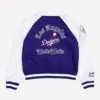 Women's Bella Dona x Los Angeles Dodgers Raglan Jacket Blue and white