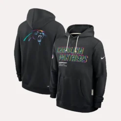 Carolina Panthers Nike Black 2025 Crucial Catch Sideline Standard Issue Hoodie