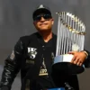 Dave Roberts Dodgers World Series Parade Jacket Black