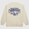 Dodgers Mitchell & Ness 2025 World Series Champions Sweatshirt Cream