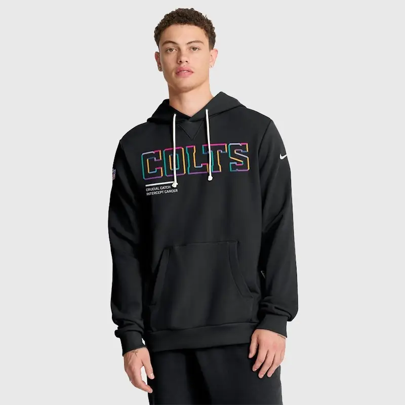 Indianapolis Colts 2025 Crucial Catch Black Hoodie Indianapolis Colts 2025 Crucial Catch Hoodie Black