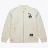 Los Angeles Dodgers 2025 World Series Champions Cream Bomber Jacket