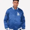 Los Angeles Dodgers Starter World Series Champions Satin Varsity Jacket