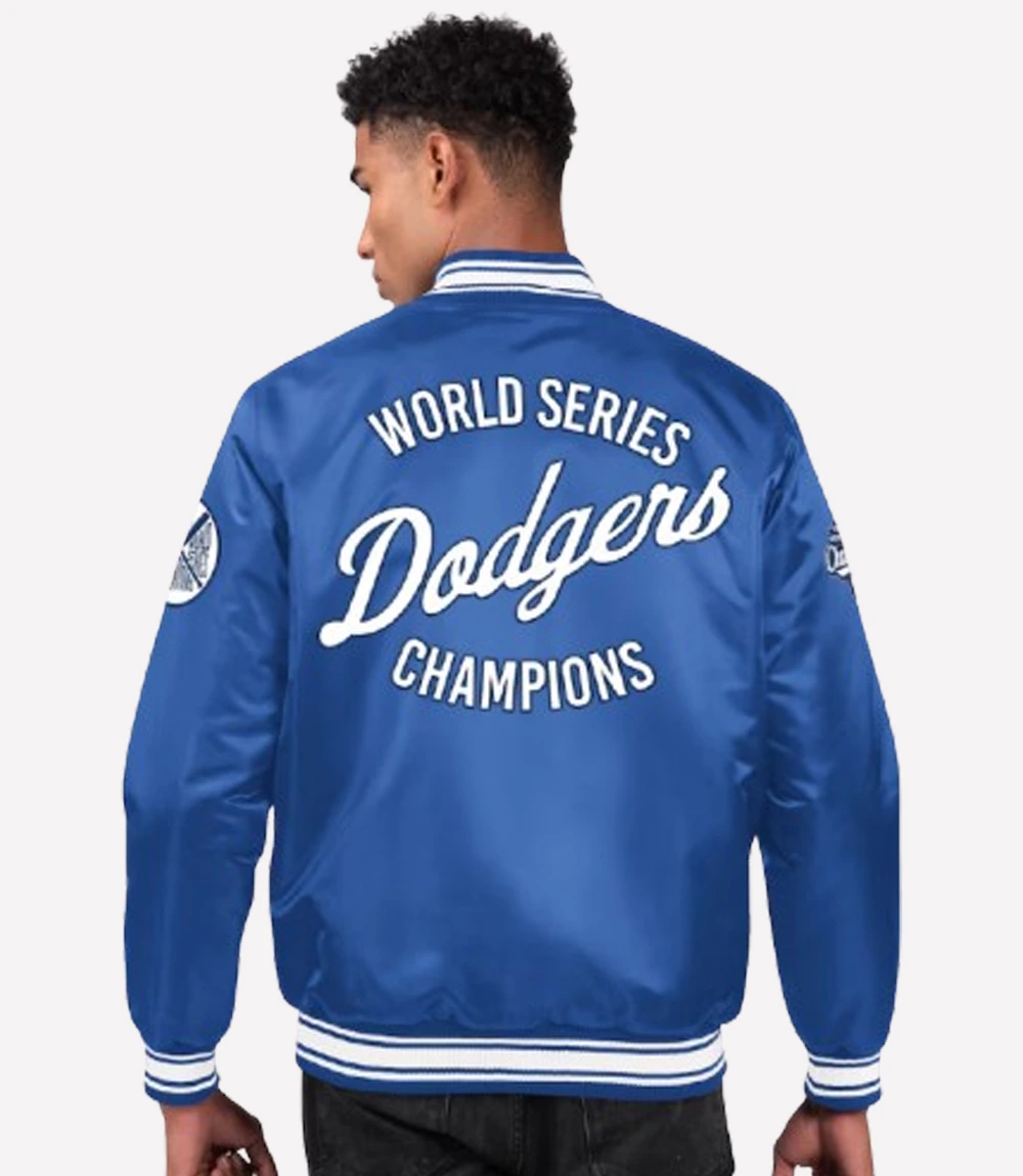 Los Angeles Dodgers Starter 25 World Series Champions Satin Varsity Jacket Los Angeles Dodgers Starter World Series Champions Satin Varsity Jacket New