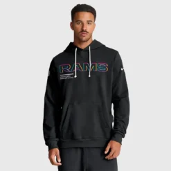 Los Angeles Rams 2025 Crucial Catch Black Hoodie