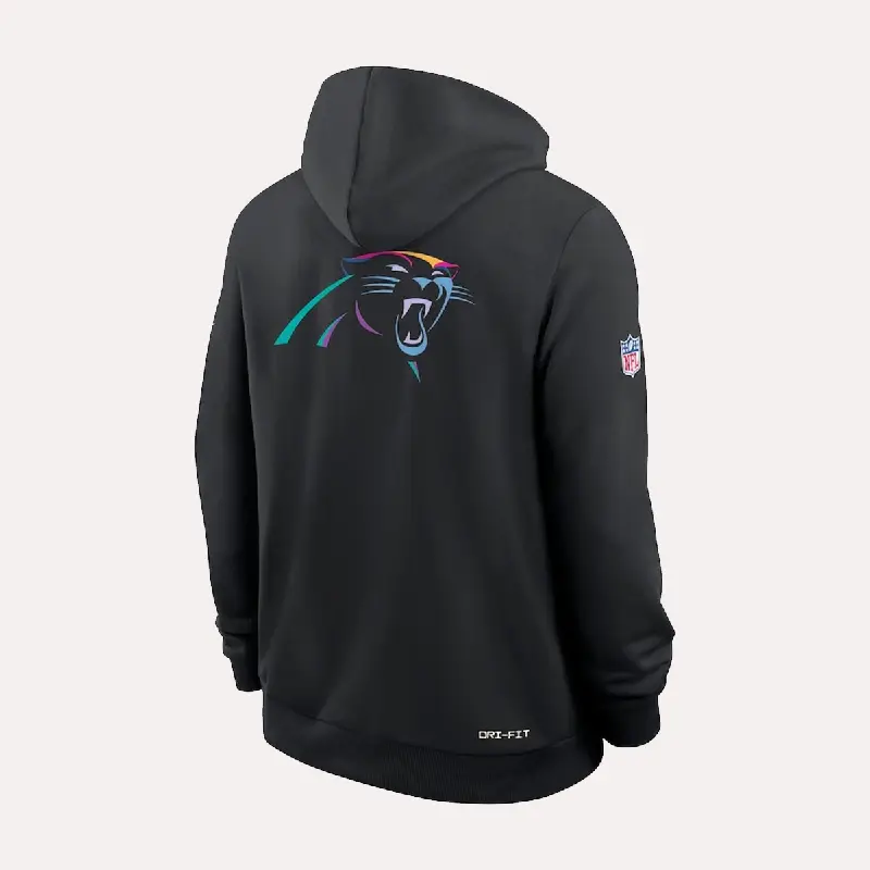 Nike Black 2025 Carolina Panthers Crucial Catch Sideline Standard Issue Dri-FIT Hoodie