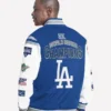 World Series Dodgers Royal Recruit Varsity Jacket Blue
