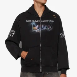 2008 Global Financial Crisis Destroyed Zip-Up Hoodie