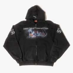 2008 Global Financial Crisis Black Hoodie
