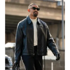 Jalen Hurts Leather Black Jacket