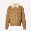 Kayvon Thibodeaux Louis Vuitton Shearling Jacket Brown