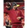 Marcus Mariota Washington Commanders 2025 Sideline Burgundy Hoodie