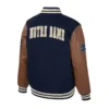 Colosseum Navy Notre Dame Fighting Irish Letterman Full-Snap Varsity Jacket