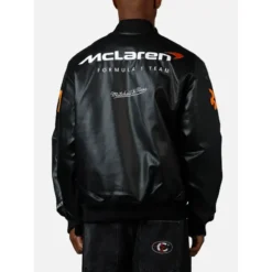 Mitchell & Ness X McLaren X Culture Kings Black Bomber Jacket