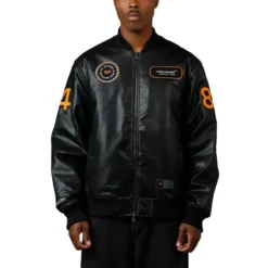 Mitchell & Ness X McLaren X Culture Kings Black Bomber Jacket