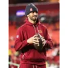 Nike Washington Commanders 2025 Marcus Mariota Sideline Burgundy Hoodie