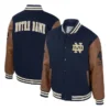 Notre Dame Letterman Black and Brown Jacket